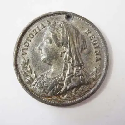 Victoria Regina Commemorative medal - Lead