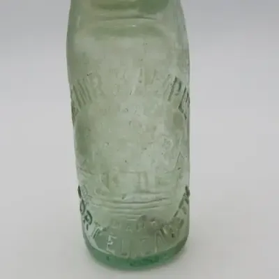 Antique Heinr Kamp Ltd, Port Elizabeth glass soda bottle with marble