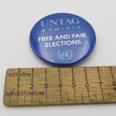 UNTAG Namibia Free and Fair elections badge