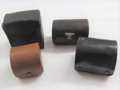 Lot of 4 vintage camera lens pouches
