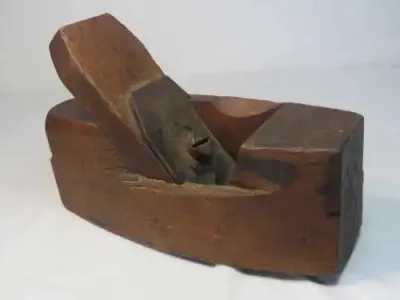 Vintage wood plane marked `GFH`