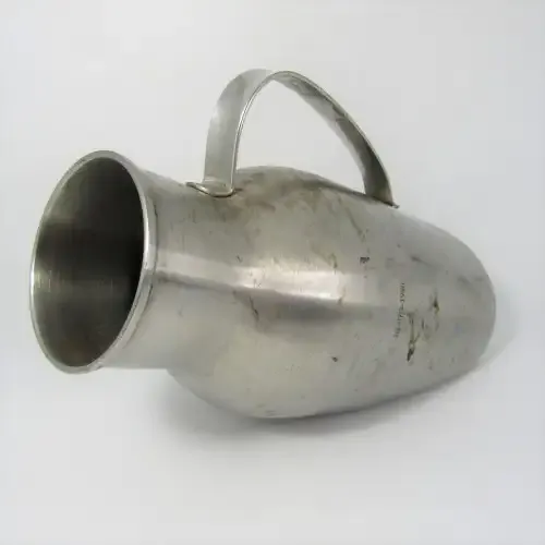 Vintage stainless steel urinal - Military hospital use 18-970-1998