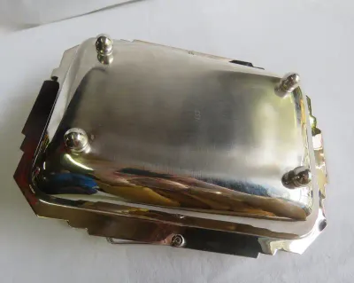 Silverplated snack basket