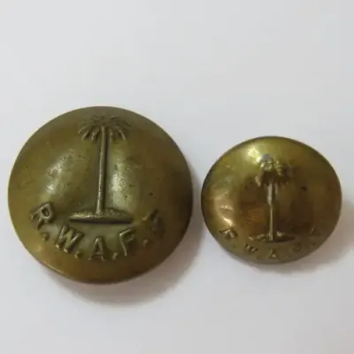 Royal West African Frontier Force buttons large and small