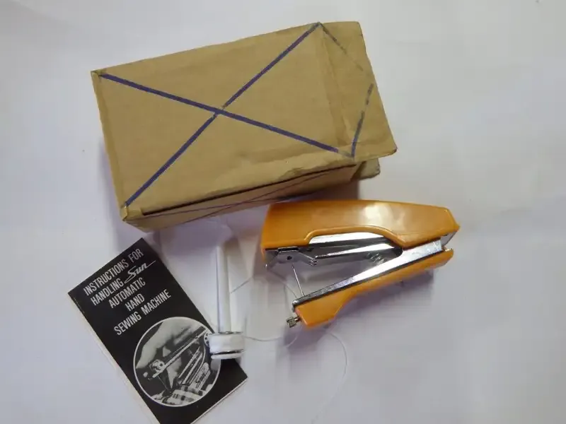 Vintage hand sewing stitching machine