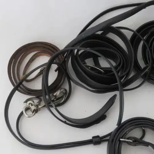 Lot of camera and lens box straps - 2 unused plus films and flash strip with 2 uses left