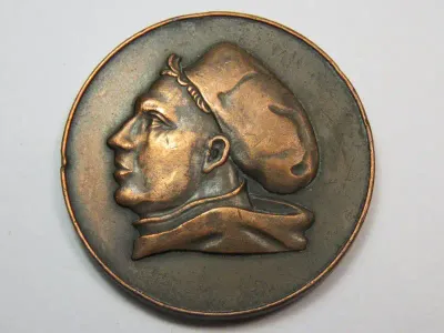1952 Hannover Assembly of the Lutheran World Federation copper clad medallion