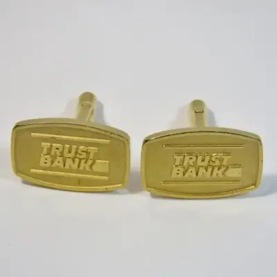 Pair of vintage Trust Bank cufflinks