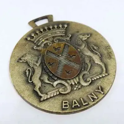 French FS Balny ships crest medallion