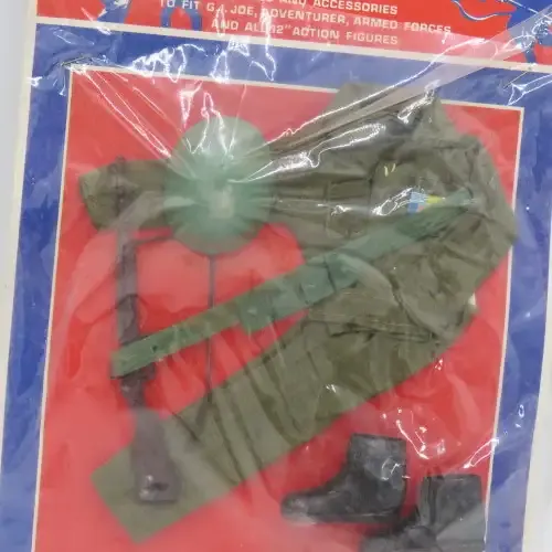 Vintage Armed Forces action figure clothing set - 12 Inch figurines like GI Joe