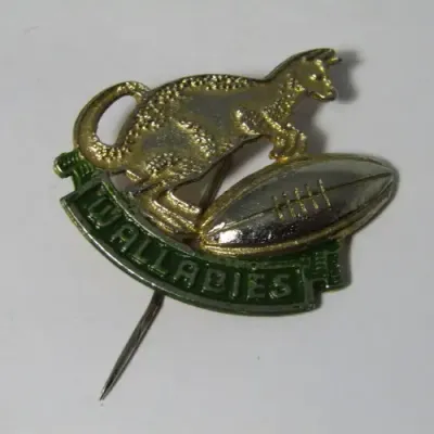 Vintage Australia Wallabies Rugby pin badge