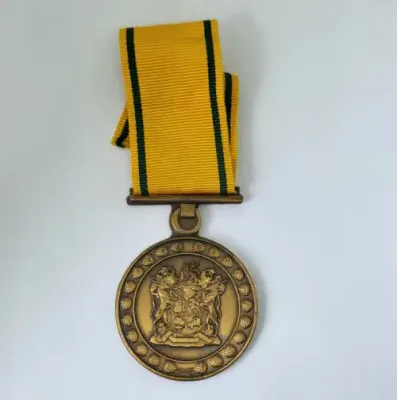 SA Prison service Bronze faithful service medal