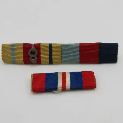 WW2 Medal bars with 8th army clasp