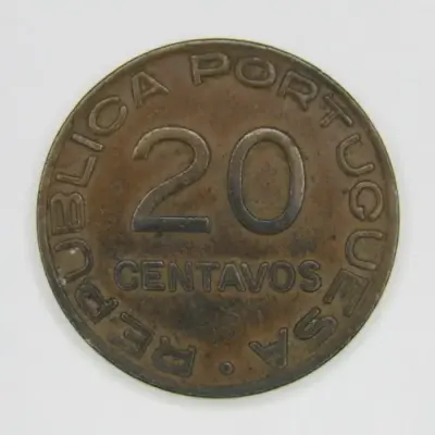 1936 Mozambique 20 Centavos - XF
