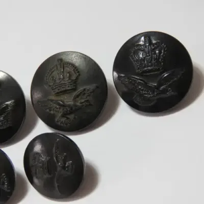 South African Air force buttons 2 sizes made in Bakelite - Scarce - 5 Buttons