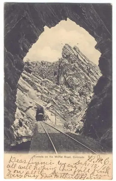 Post Card - Tunnels on the Moffat Road, Colorado