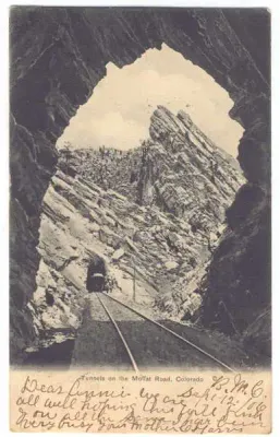 Post Card - Tunnels on the Moffat Road, Colorado