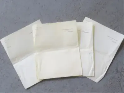 4 Pages of empty writing paper of the British Consulate General in Hamburg, Germany - Vintage