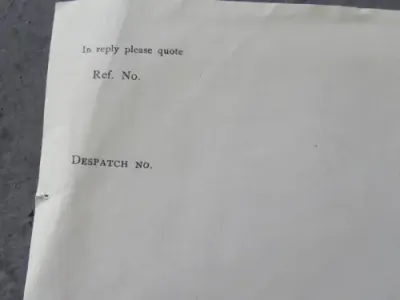 4 Pages of empty writing paper of the British Consulate General in Hamburg, Germany - Vintage