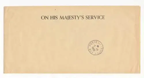 1951 French Army postal cover - French cancellations on English cover