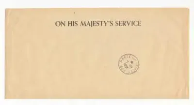 1951 French Army postal cover - French cancellations on English cover