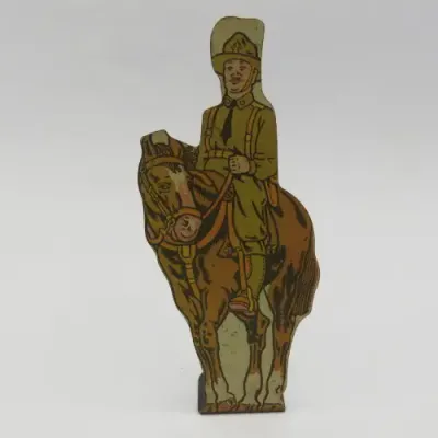 Marx soldier of fortune tin target No. 5 - US Cavalry