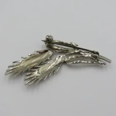 Vintage Marcasite wheat brooch