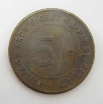 Williams Bro`s 5 sjilling token