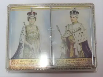 Vintage King George VI and Queen Elizabeth pack of cards