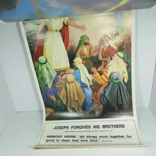 Kindergarten Sabbath school picture roll - Vintage - 87cm