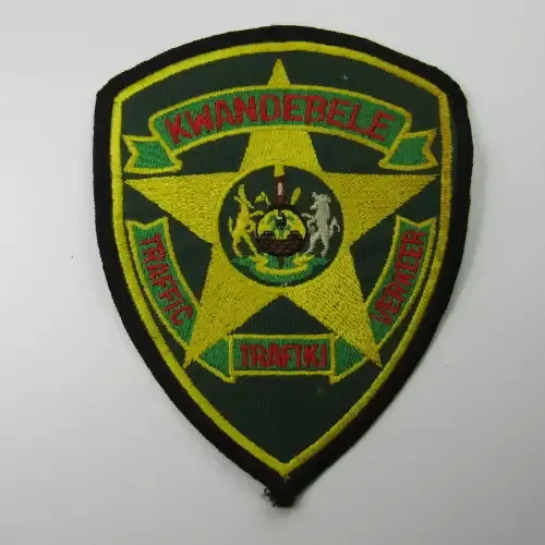 Vintage SA Homelands Kwandebele Traffic service cloth badge