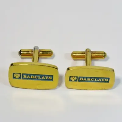 Vintage pair of Barclays Bank cufflinks