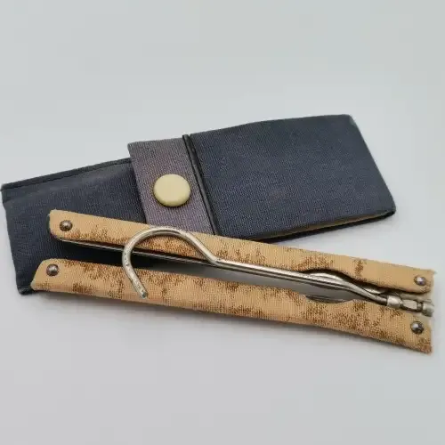 Vintage pocket clothing hanger in pouch