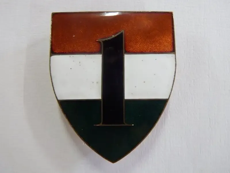 1 Battalion Transkei Defence Force shoulder flash - Enamel type - One pin replaced