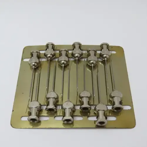 Set of vintage Hospital Quality `Sico` Hypodermic needles