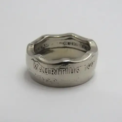 Ring made from 1997 Mauritius coin - Size M