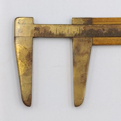 3 Antique small wooden caliper gauges
