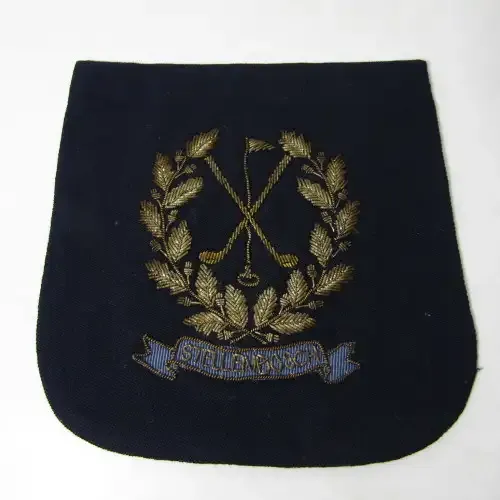 Vintage Stellenbosch golf club bullion wire cloth badge