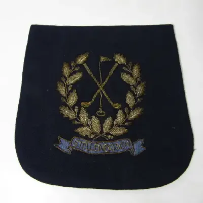 Vintage Stellenbosch golf club bullion wire cloth badge