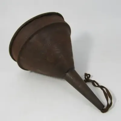 Vintage tinplate funnel