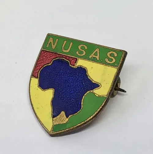 National Union of South African students - Vintage enameled pin brooch