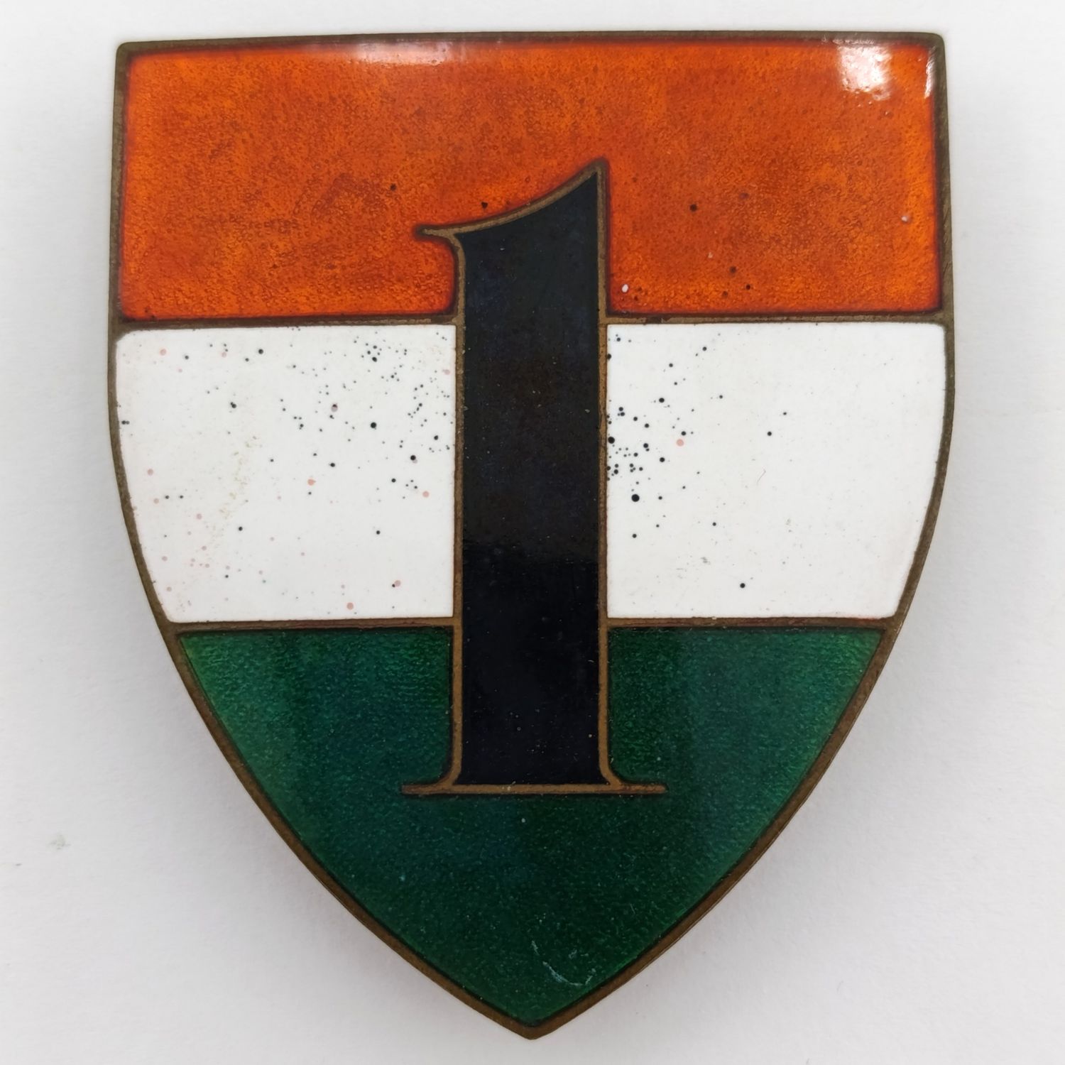 Transkei 1st Battalion shoulder flash - enamel type