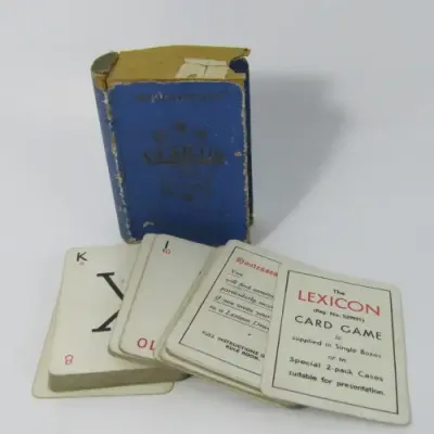 Vintage Waddingtons Lexicon card game