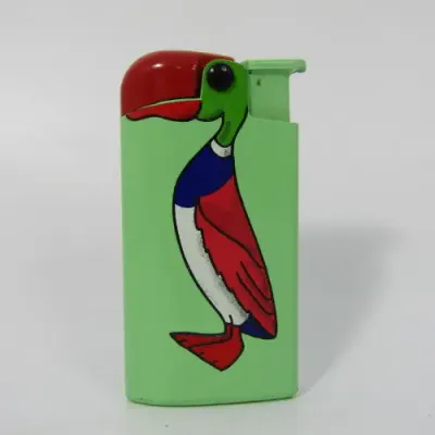 Vintage Bird motif pocket lighter - working