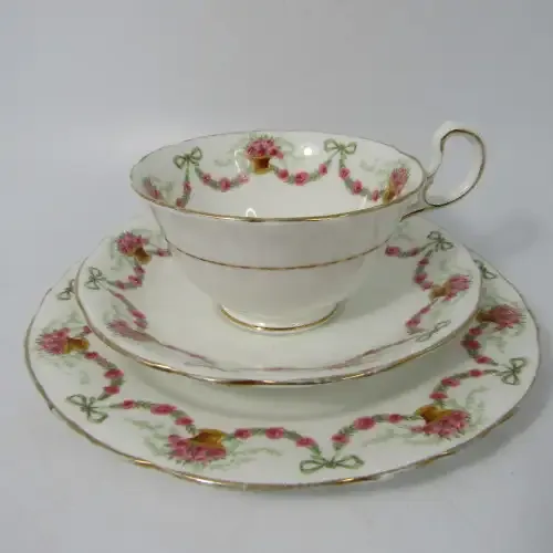 Vintage Aynsley porcelain trio