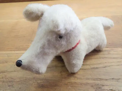 Vintage terrier puppy soft toy
