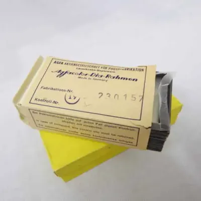 Agfacolor - Dia-Rahmen 20 unused glass slide frames