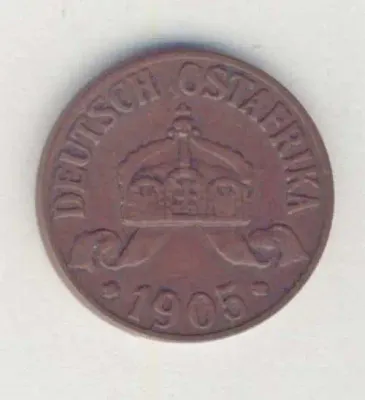 1905 A German East Africa 1 Heller