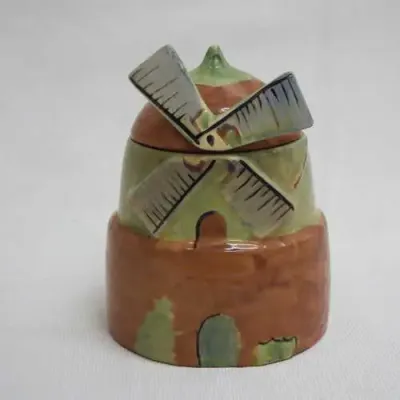 Antique Crown Devon sugar pot - Height : 11.5 cm
