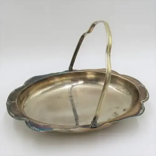 Vintage silver plated trinket bowl